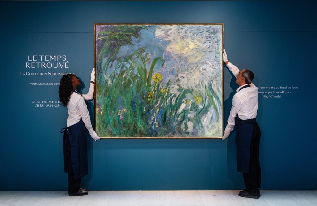 Gli Iris di Monet da 50 milioni sono l’opera più costosa mai venduta in un’asta in Francia 