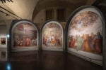 L'allestimento degli affreschi del Chiostrino dei Voti della Santissima Annunziata