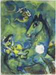 Marc Chagall, Le cheval &agrave; la lune (1943). Courtesy Phillips