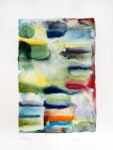 Melissa McGill, Estuary, 2026, Signed and dated (lower right): 'Melissa McGill / 2026'; Titled (lower left): "Estuary", Water from the Venetian Lagoon with Natural watercolor, 30.48 x 22.86 cm