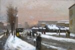 Mos&egrave; Bianchi, Neve a Milano. Courtesy Art Studio Pedrazzini