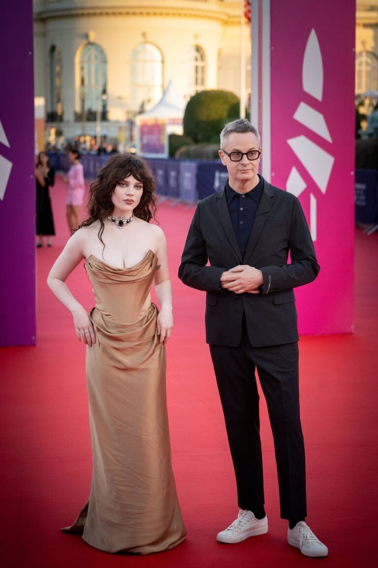 Nicolas Winding Refn and Sophie Thatcher at Deauville film festival for Her Private Hell, drive