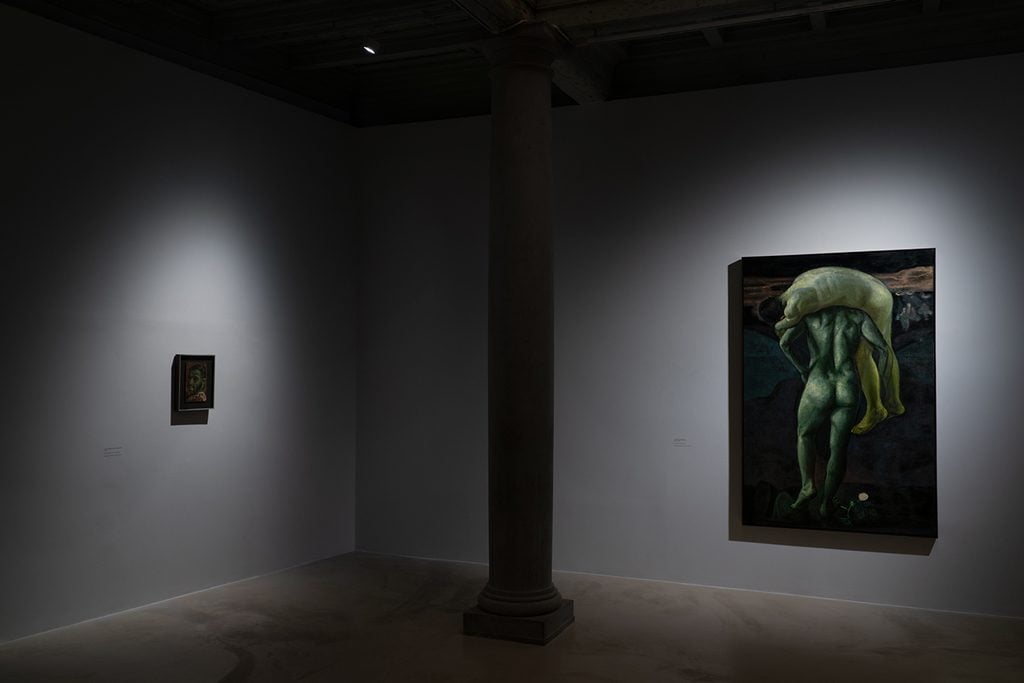 Veduta della mostra di Victor Man al Museo Novecento di Firenze