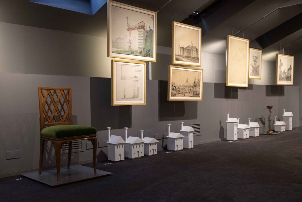 Piero Portaluppi, L'arte del disegno, installation view at Villa Necchi, Milano, 2026. Photo Barbara Verduci