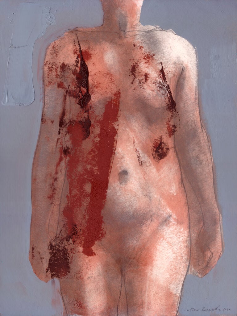 Piero Roccasalvo RUB, Briciature, 2010, olio su cartoncino. Courtesy Olnick-Spanu Collection, New York