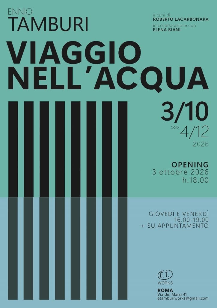 Ennio Tamburi – Viaggio nell’acqua