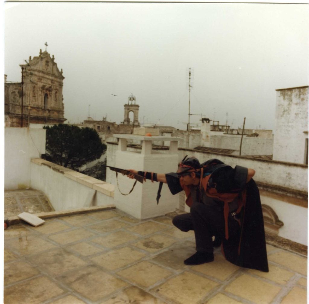 Rammellzee in residenza a Martina Franca, Studio Carrieri, 1985