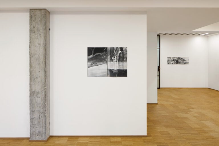 Veduta della mostra "True Reality" di Benjamin Jones alla Fondazione Elpis di Milano