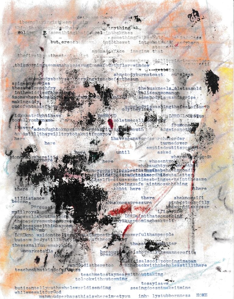 sad&eacute; powell, Literal Madness contribution, Mahmoud Darwish Poetry Day curato da Lilou Vidal