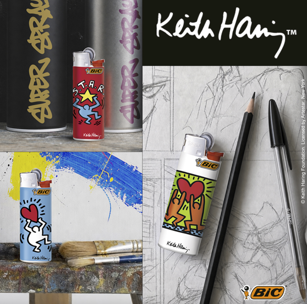 BIC lancia 8 accendini da collezione con le opere di Keith Haring
