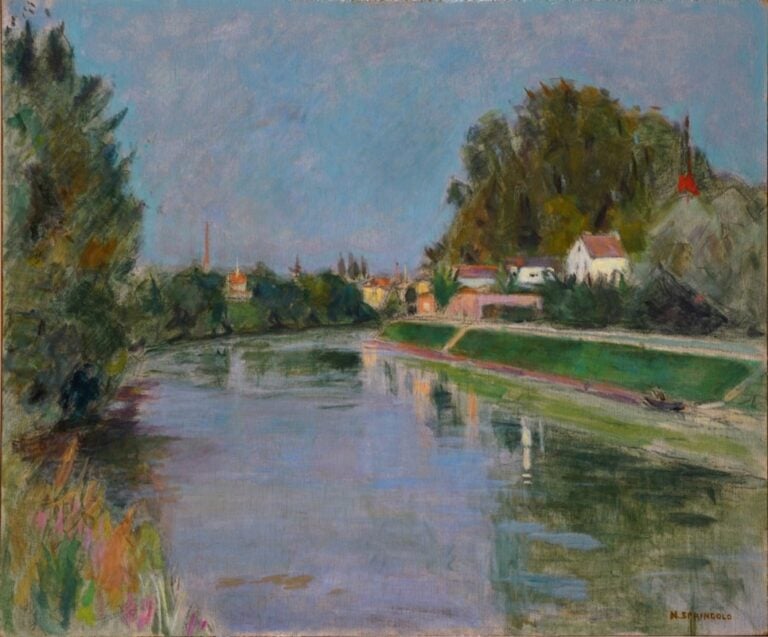Nino Springolo, Il Sile d&rsquo;autunno, 1935, Musei Civici di Treviso
