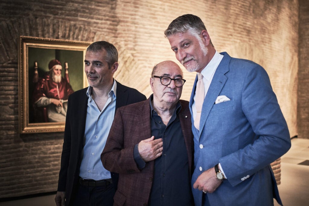 Francesco Stocchi con Dante Ferretti e Alessandro Giuli
