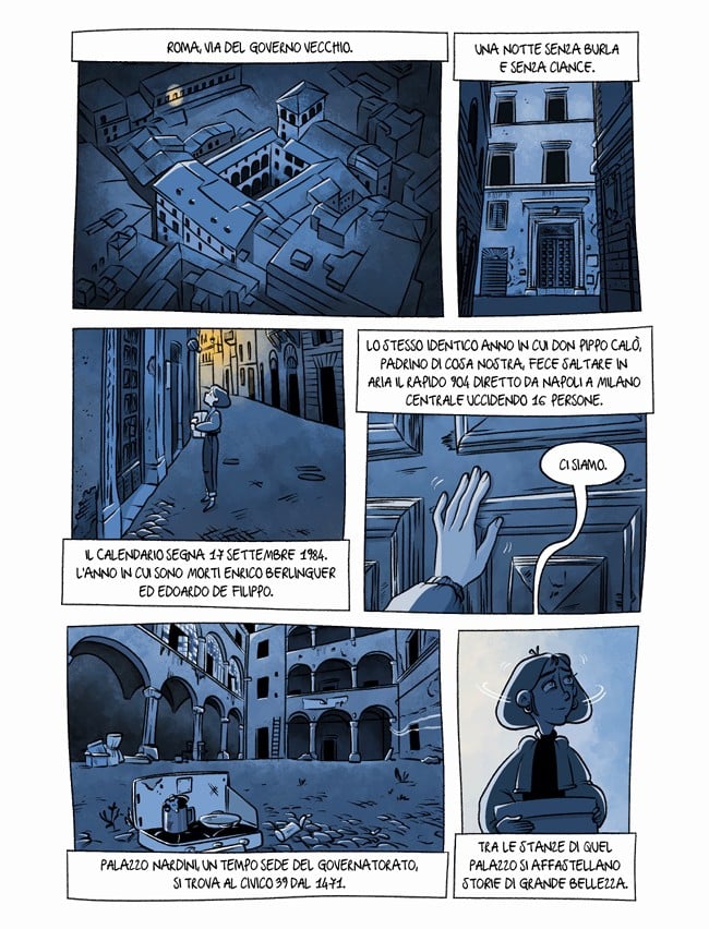 Una tavola della graphic novel Margherita