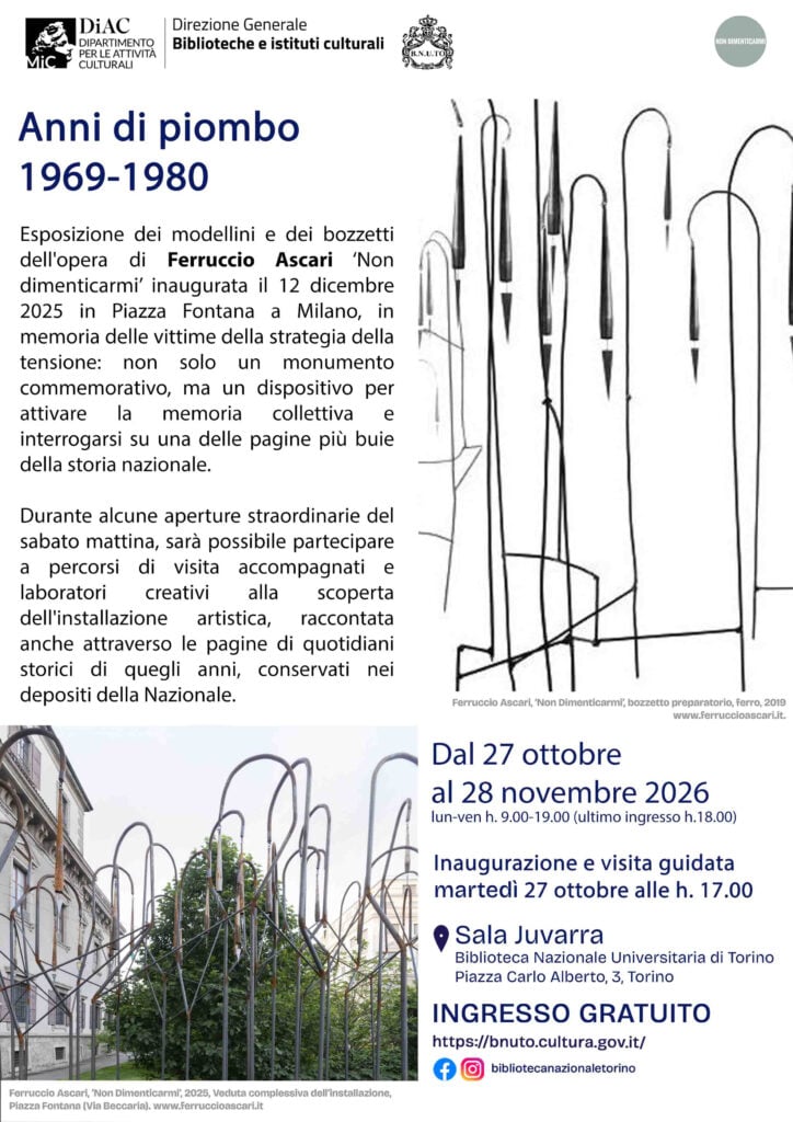 Anni di piombo 1969-1980. La memoria che risuona nel presente