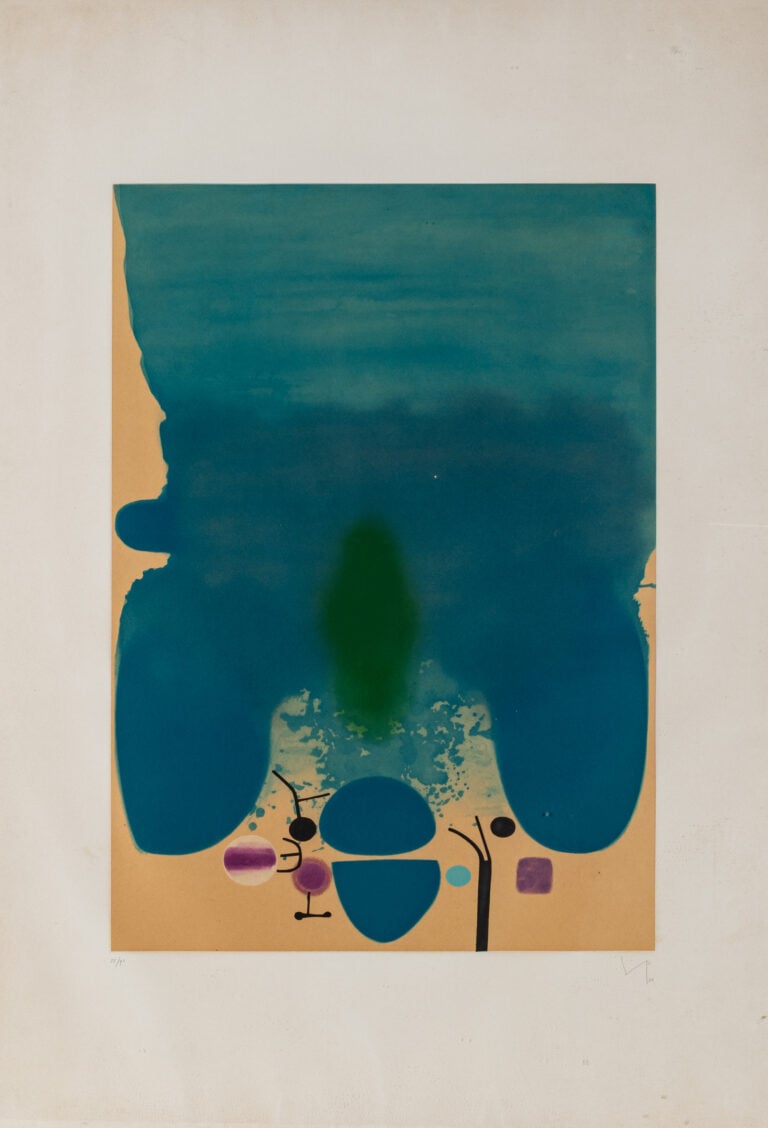 VICTOR PASMORE, Anxious moment, 1986, acquaforte e acquatinta, cm 147,5x101,5 (foglio)