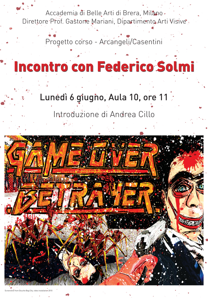 Incontro con Federico Solmi