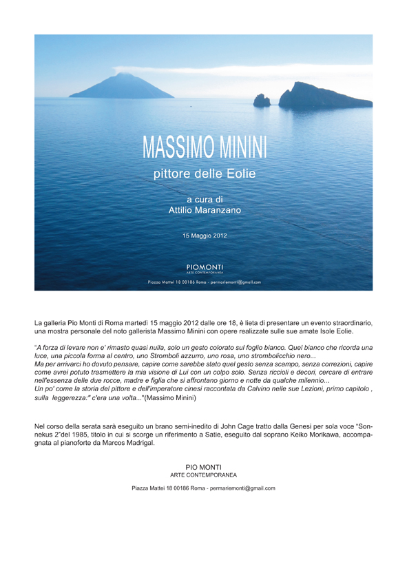 Massimo Minini - Pittore delle Eolie