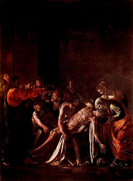 Caravaggio – Resurrezione di Lazzaro