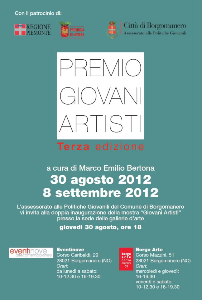 Premio Giovani Artisti Borgomanero 2012
