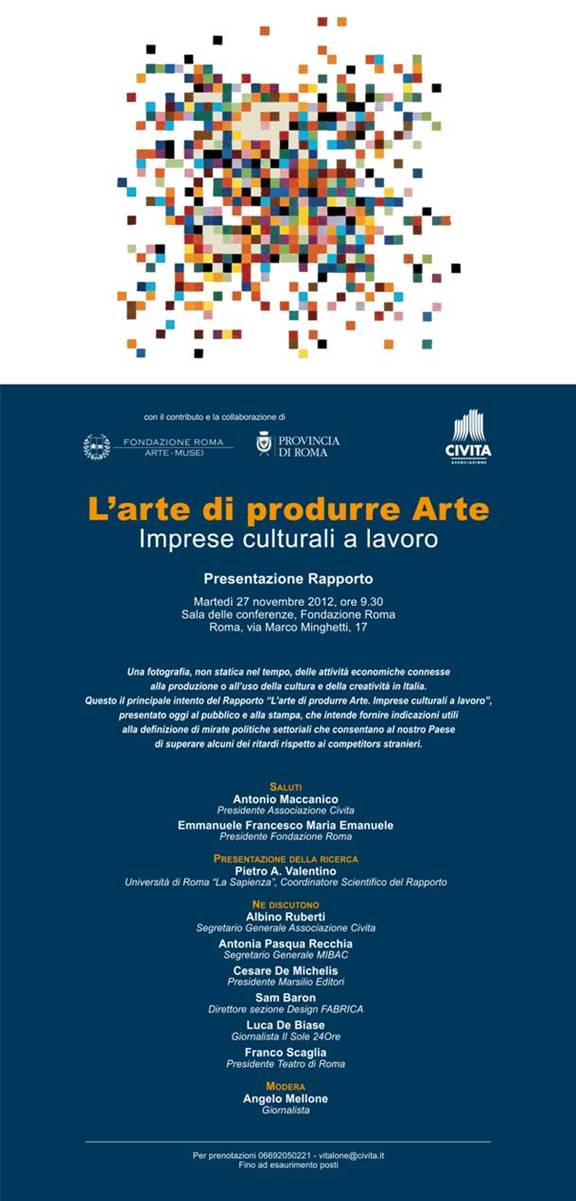 L’arte di produrre Arte