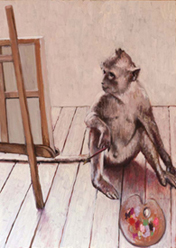 Guido Buganza - La scimmia pittrice