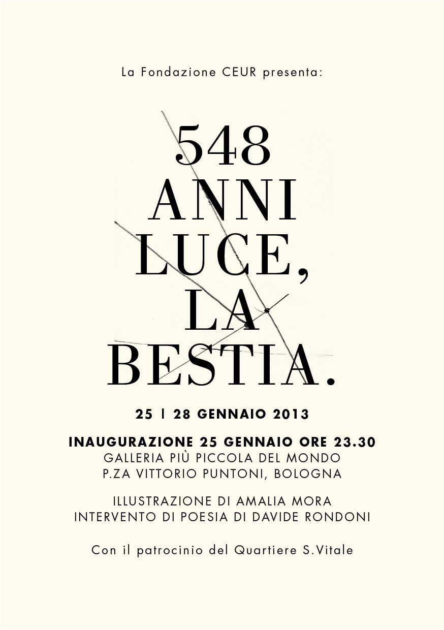 Amalia Mora – 548 anni luce la bestia