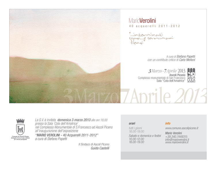 Mario Verolini - 40 acquerelli 2011-2012