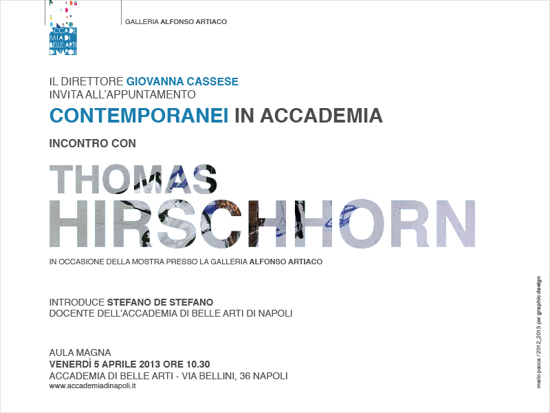 Incontro con Thomas Hirschhorn