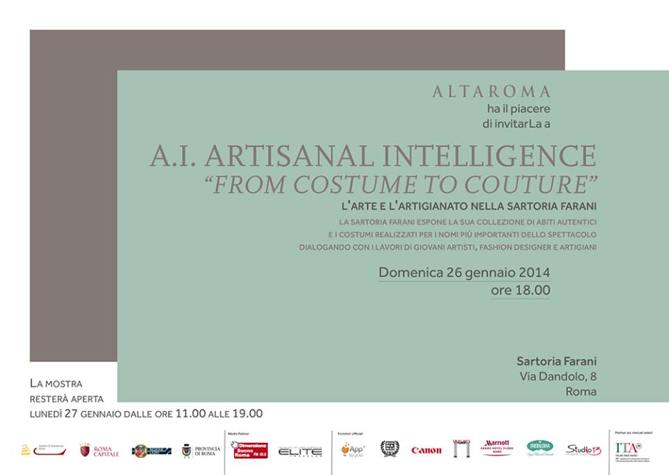 A.I. Artisanal Intelligence - From costume to couture