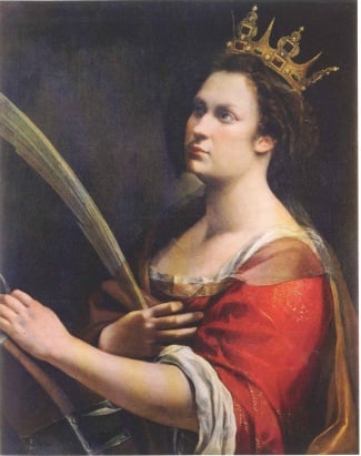 Artemisia Gentileschi - La Santa Caterina degli Uffizi
