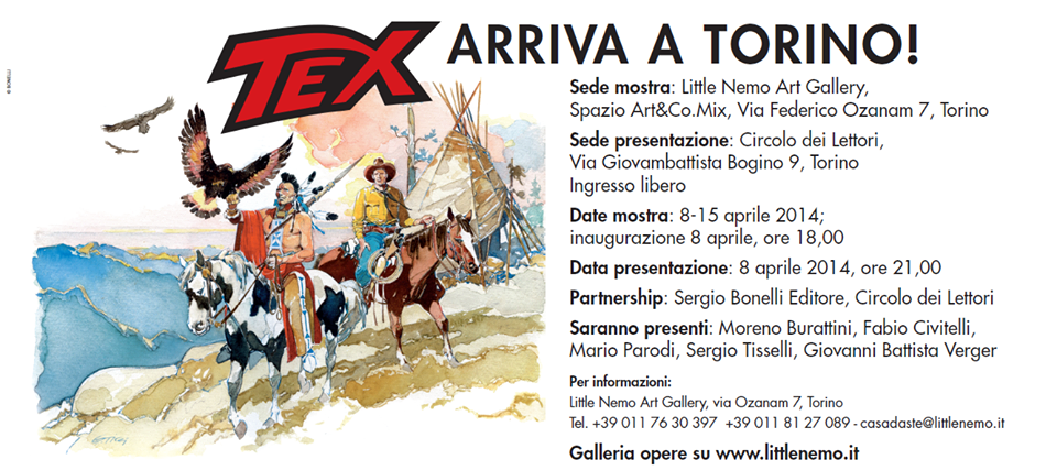 Tex Willer arriva a Torino