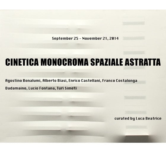 Cinetica Monocroma Spaziale Astratta