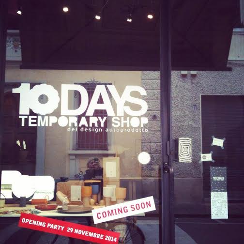 10 Days Temporary Shop del design autoprodotto
