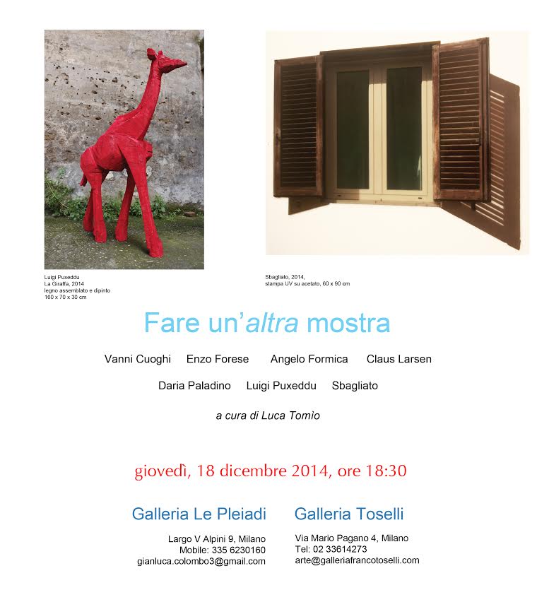 Sbagliato + Fare un’altra mostra