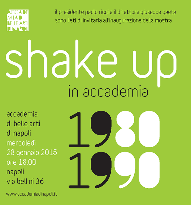 Shake Up in Accademia. 1980-1990