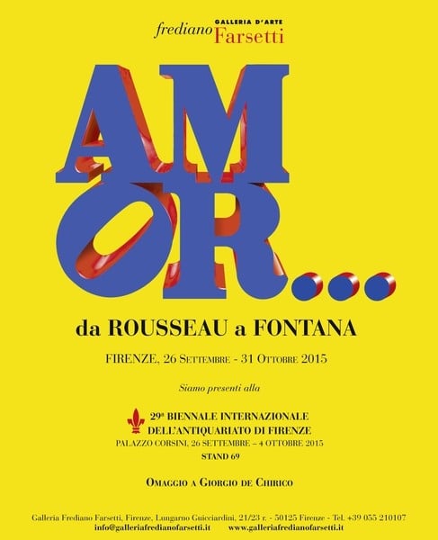 Amor...Da Rousseau a Fontana