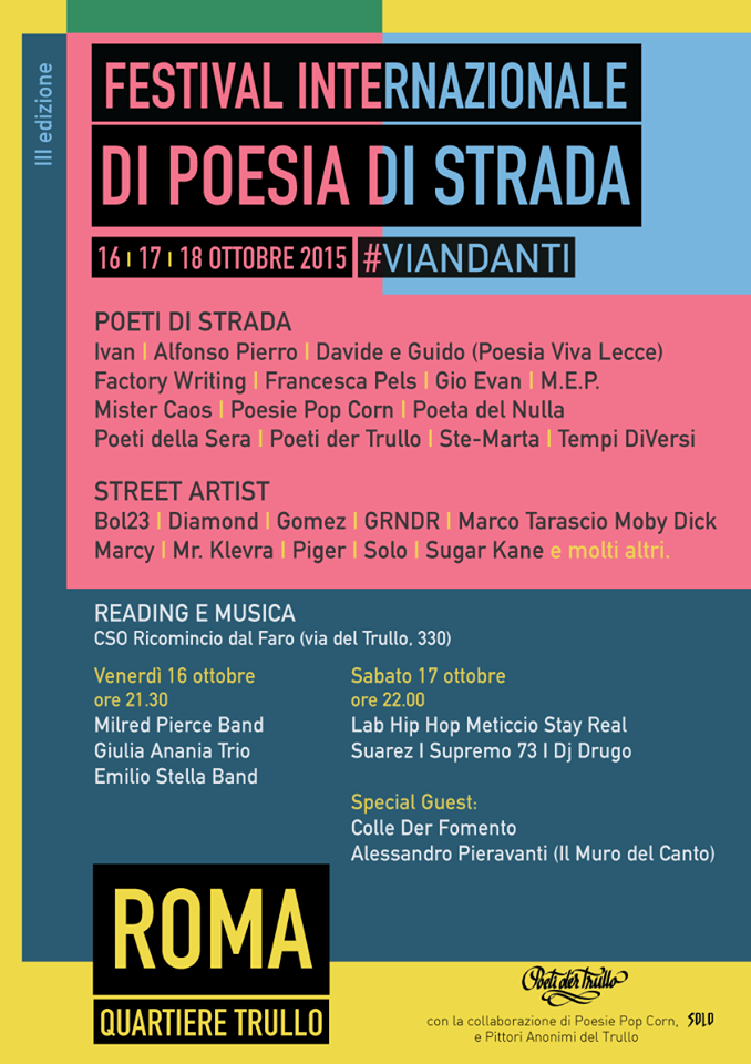 Festival Internazionale di Poesia di Strada 2015