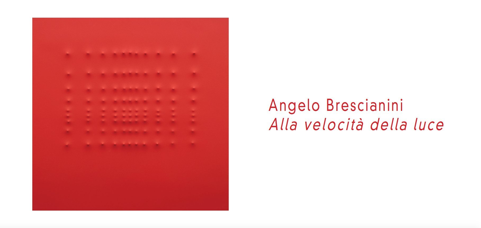 Angelo Brescianini - Alla velocità della luce