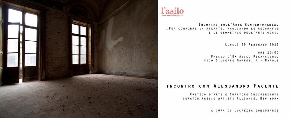 Incontri sull’Arte Contemporanea – Alessandro Facente