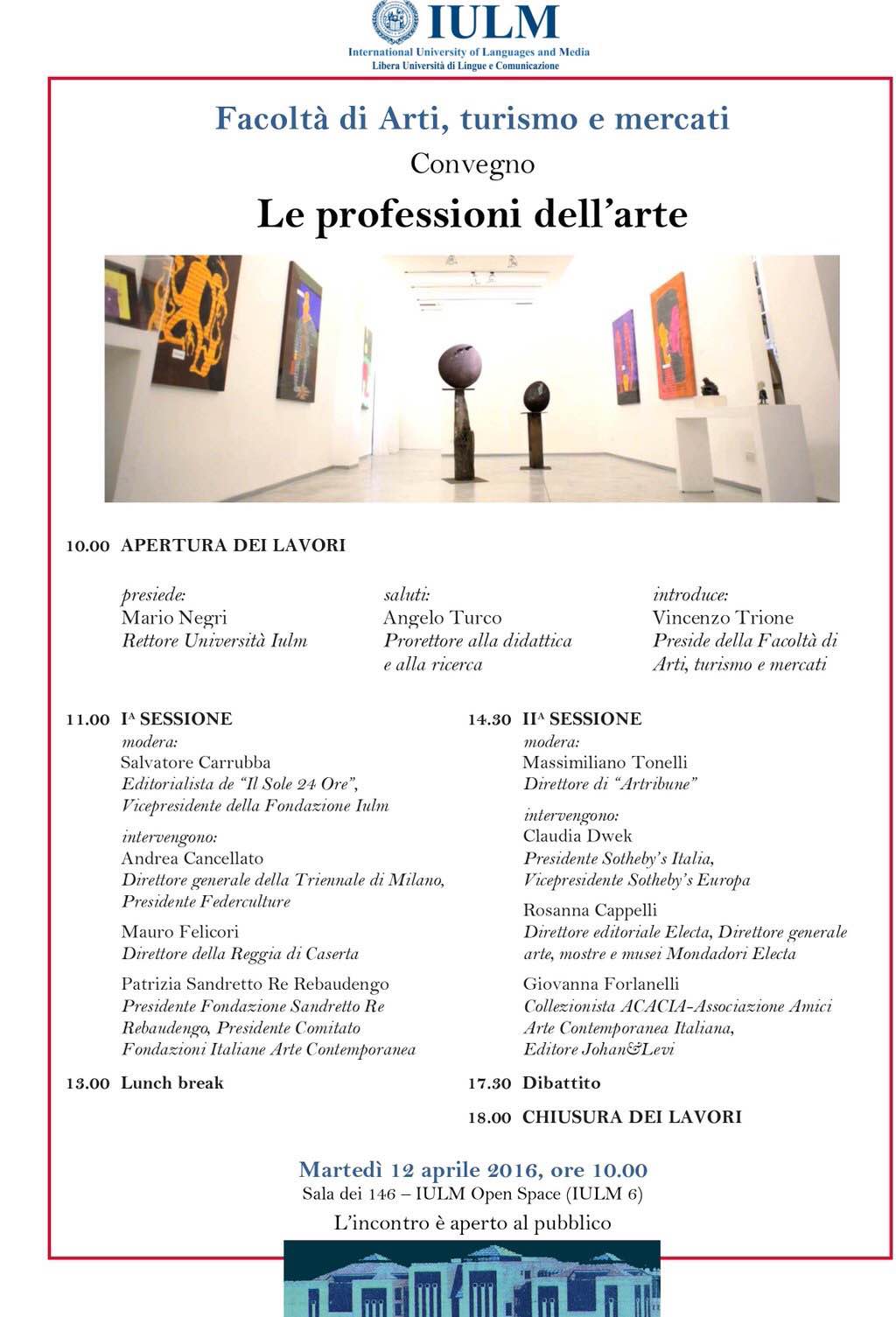 Le professioni dell’arte