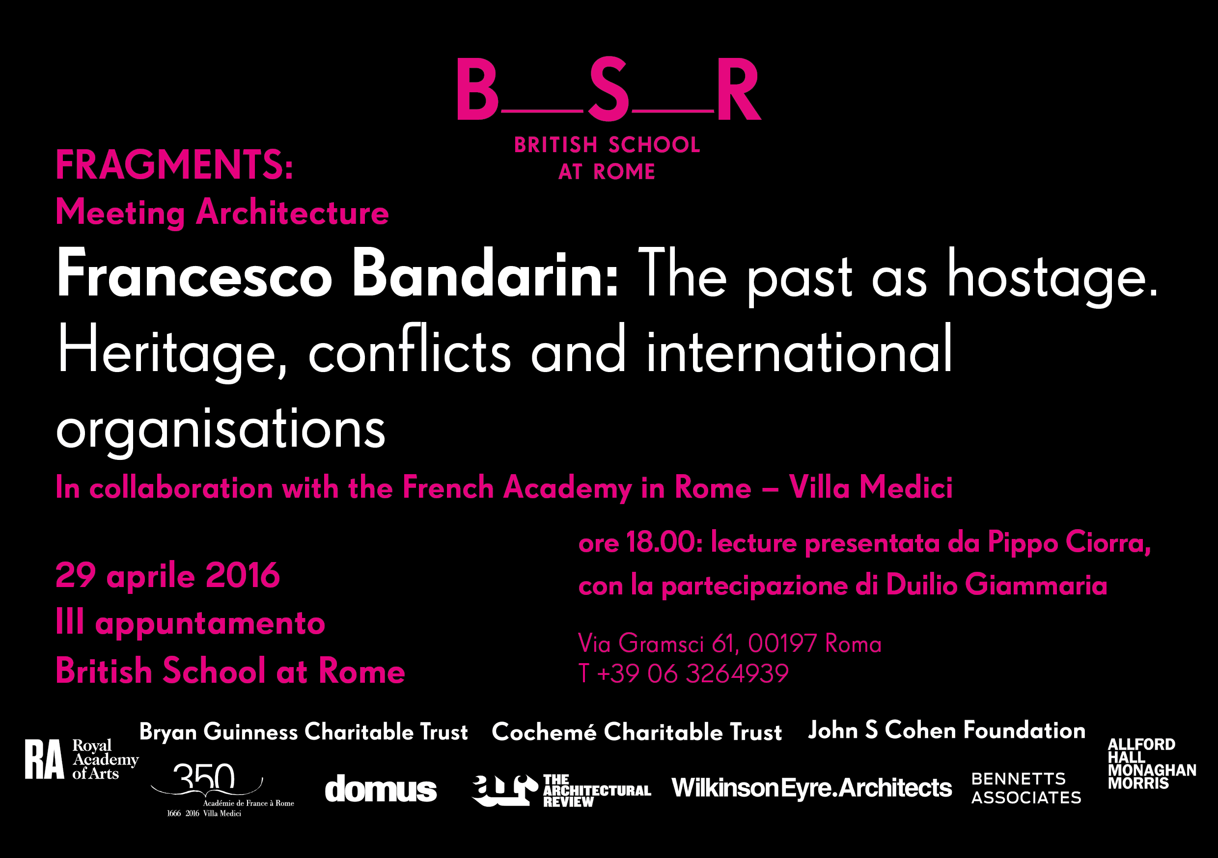 Meeting Architecture – Francesco Bandarin