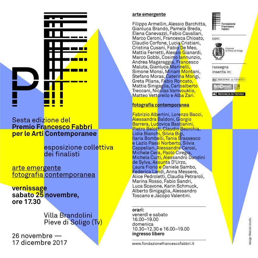 Premio Francesco Fabbri per le Arti Contemporanee 2017