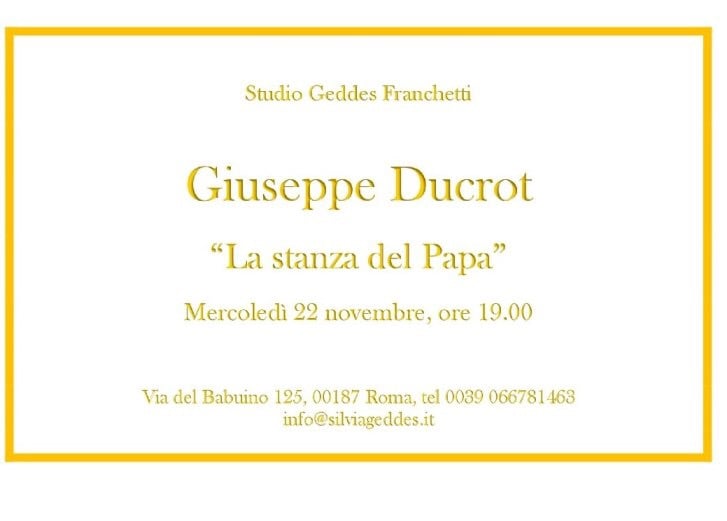 Giuseppe Ducrot – La Stanza del Papa