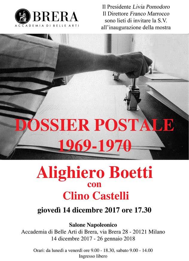 Dossier Postale 1969-1970. Alighiero Boetti con Clino Castelli