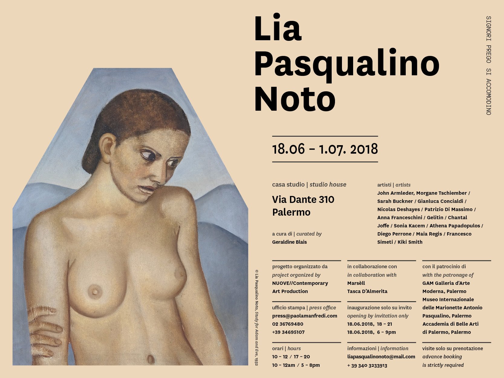 Signori prego si accomodino – Lia Pasqualino Noto – Presentazione