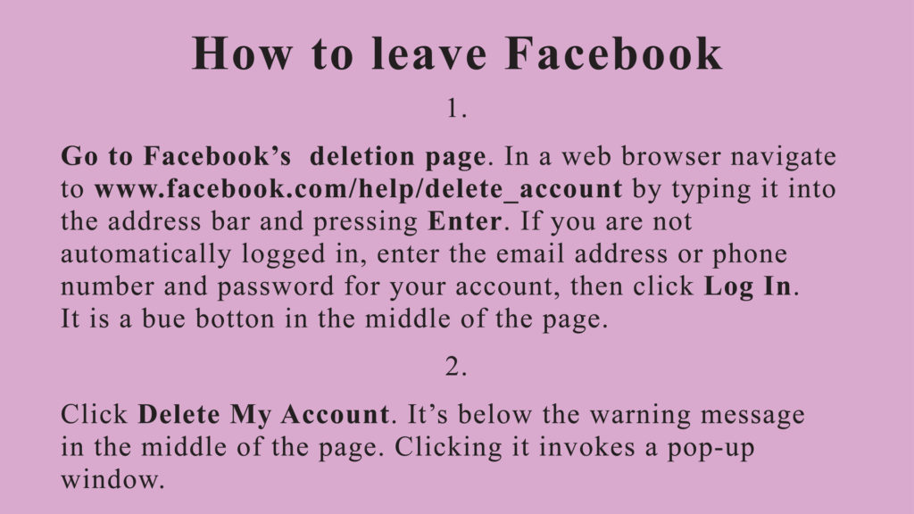 Jeremy Deller - How to leave Facebook