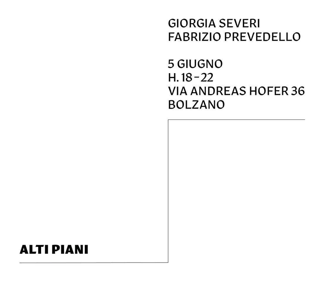 Alti Piani - Fabrizio Prevedello / Giorgia Severi