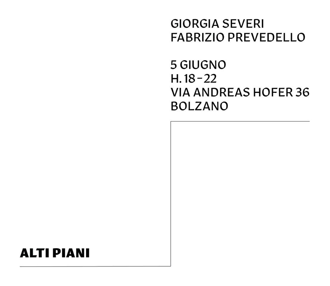 Alti Piani – Fabrizio Prevedello / Giorgia Severi