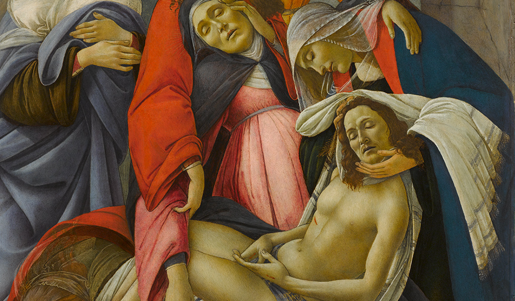 Botticelli. Compianto sul Cristo morto
