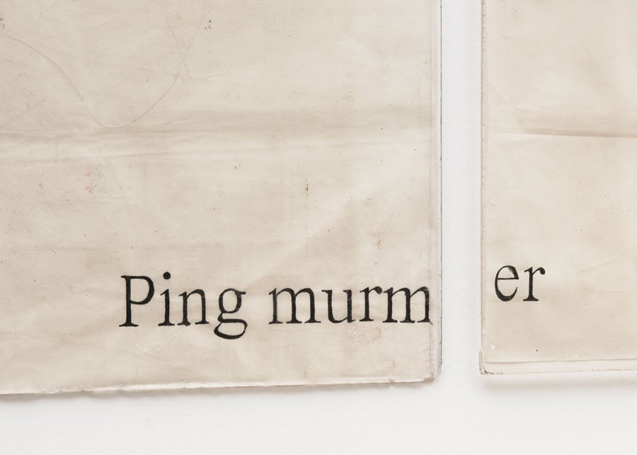 Ian Kiaer - Ping, murmer